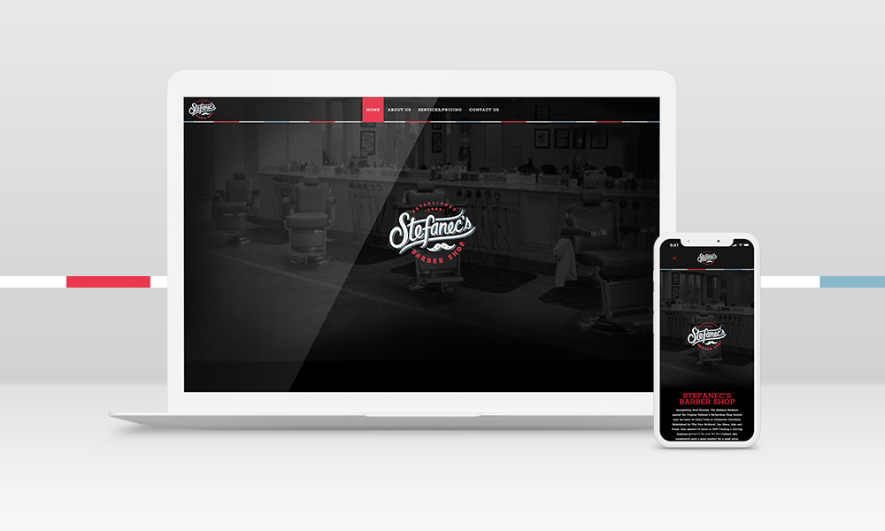 Stefanec's Barbershop Website Design